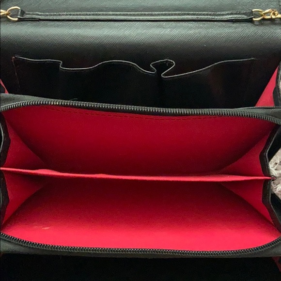 Black and Gold Crossbody Bag - Picture 4 of 5